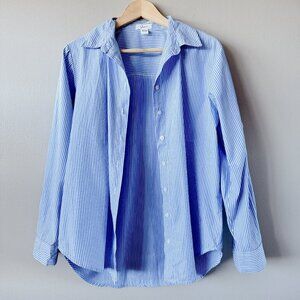 Japna blue stripe button down shit medium